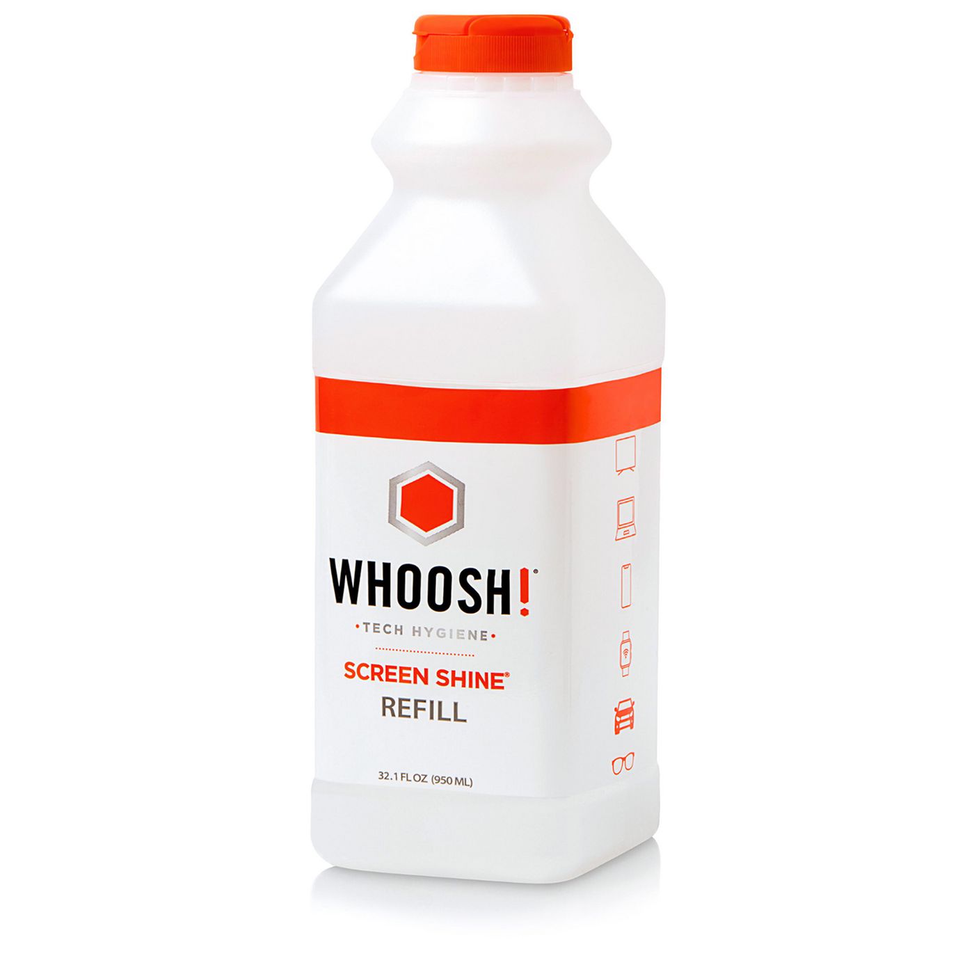 Whoosh! Whoosh Screen Shine Bildschirm-/Elektronikreiniger für Screen Shine 8 ml, 30 ml und 500 ml – Flasche – 950 ml