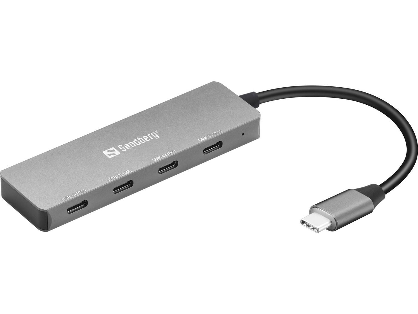 Sandberg USB-Hub – 4× USB-C, 10 Gbit/s, für Windows/Mac