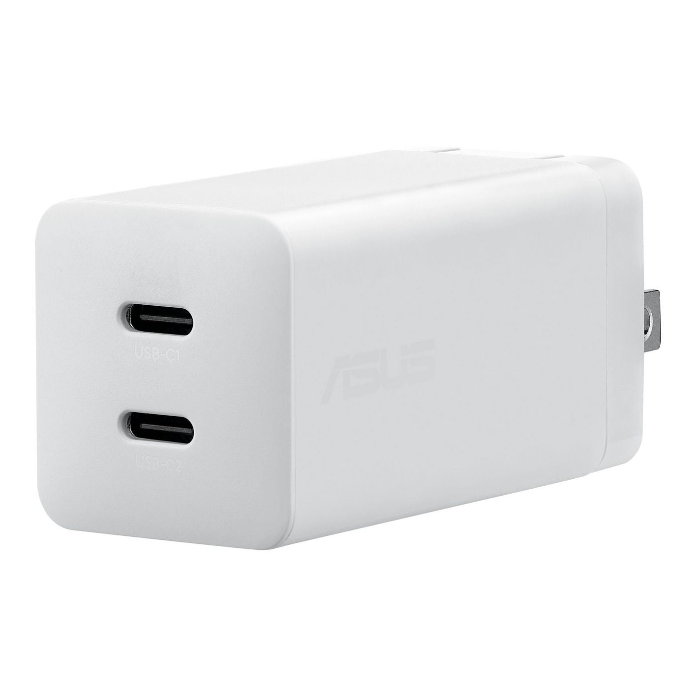 ASUS AC65-05 USB-Ladegerät 65 W – USB-C×2 – PD 3.0, PPS, QC 4, GaN – EU-Stecker (Typ C), 1,5 m Kabel – Weiss