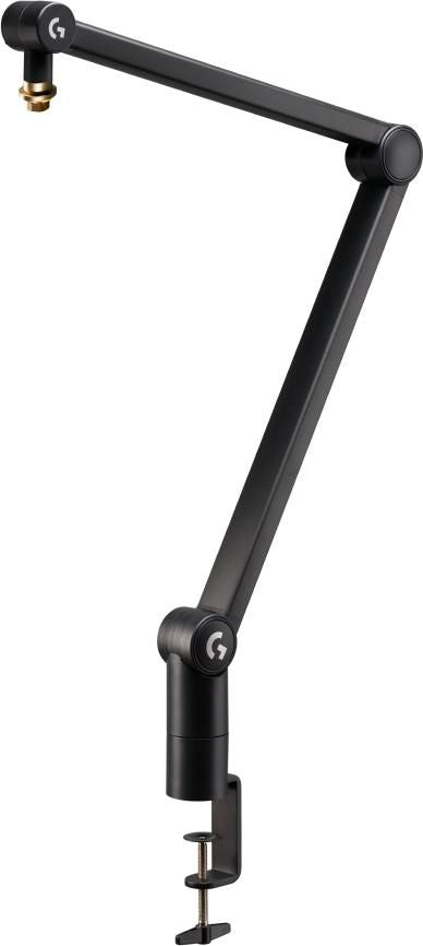Logitech G Compass – Mikrofonständer (Boomarm), 3/8"/5/8", 810 mm, Tischklemme – Schwarz