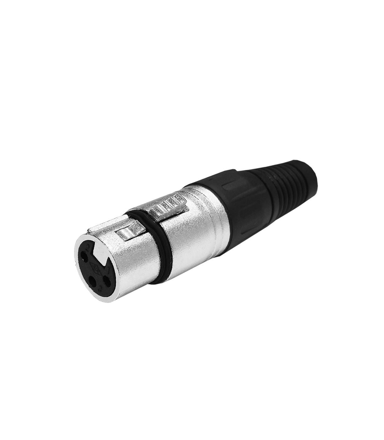 Vivolink PRO XLR-Kupplung (weiblich zu weiblich) – Nickelkontakte, Kupfer, Ø 6 mm, schwarz