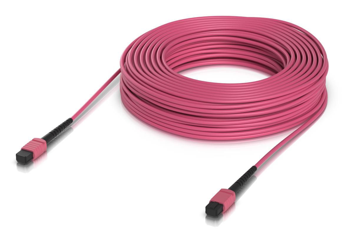 Ubiquiti LWL-Patchkabel – MPO–MPO (UPC, weiblich), OM4 Multi-Mode, 100 Gbit/s, 30 m