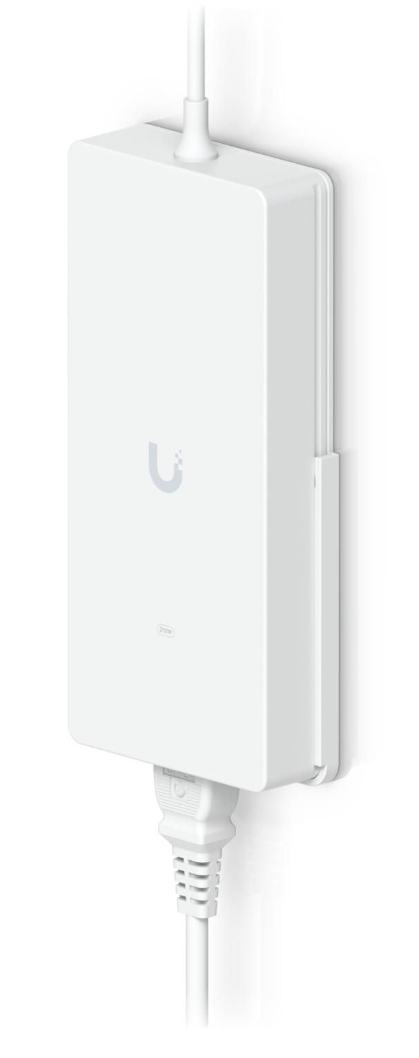 Ubiquiti Netzteil 210 W – 54 V DC, IEC C14 – für USW‑Ultra‑210W, USW‑Pro‑Max‑16‑PoE u. a. – weiss