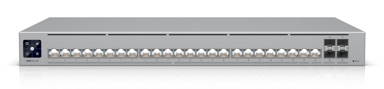 Ubiquiti UniFi Pro HD 24 – Managed Switch – 22×2.5G, 4×SFP+, L2/L3, 1U