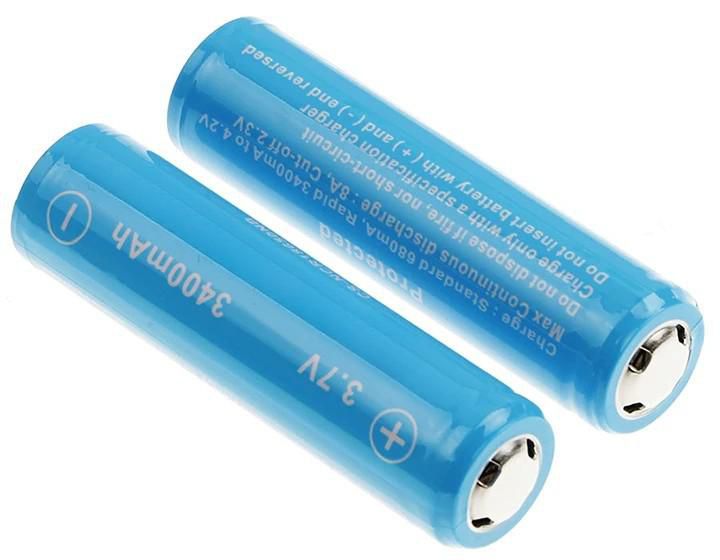 Coreparts 18650 Akkus – Li-Ion, 3400 mAh, 3,7 V – 2 Stk.