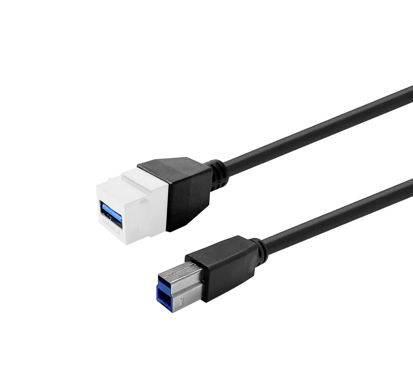 Vivolink USB-Adapter USB-A auf USB-B – USB 3.2 Gen 1 (5 Gbit/s) – Keystone – Weiss