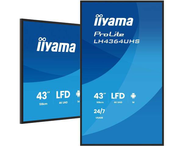 iiyama ProLite – Signage-Display, 43", Ultra HD 4K, 500 cd/m²
