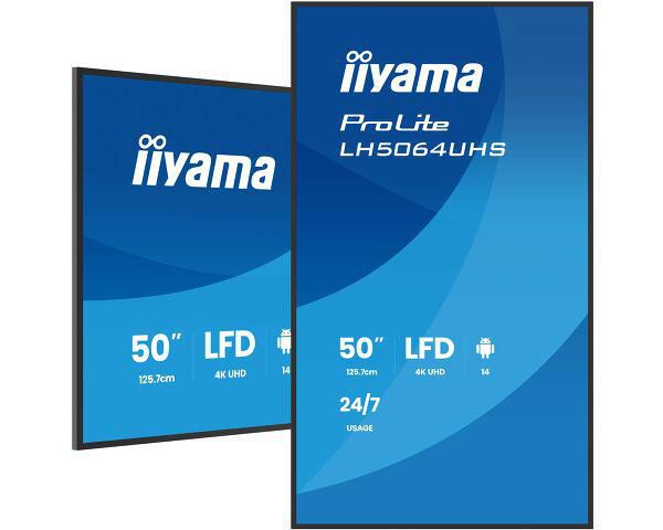 iiyama 50″, 3840 × 2160 (4K), IPS, USB‑C 15 W, LAN