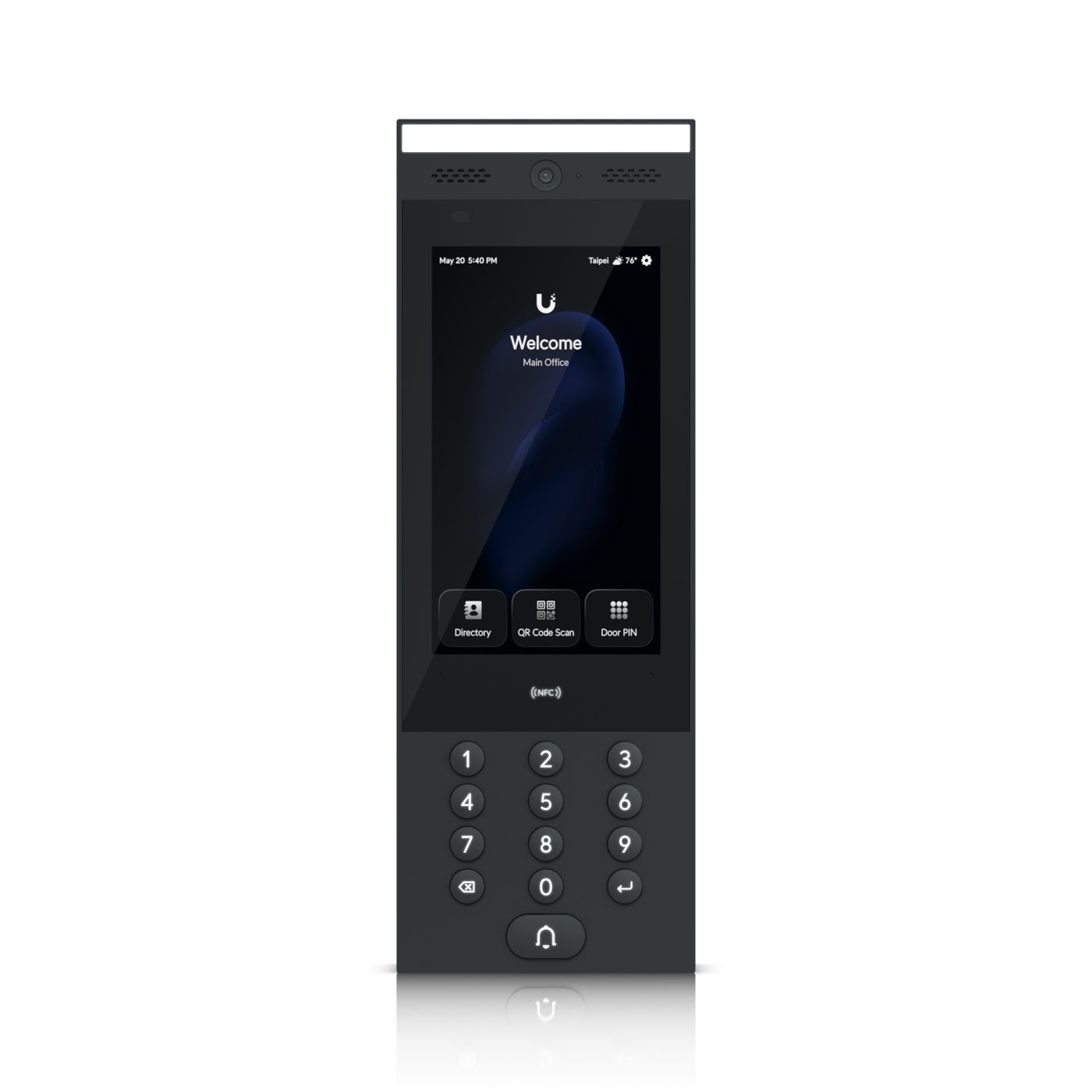 Ubiquiti Eingangskontrollterminal, NFC, Schwarz, IP65, 113,7 × 324,8 × 28,3 mm, 965 g