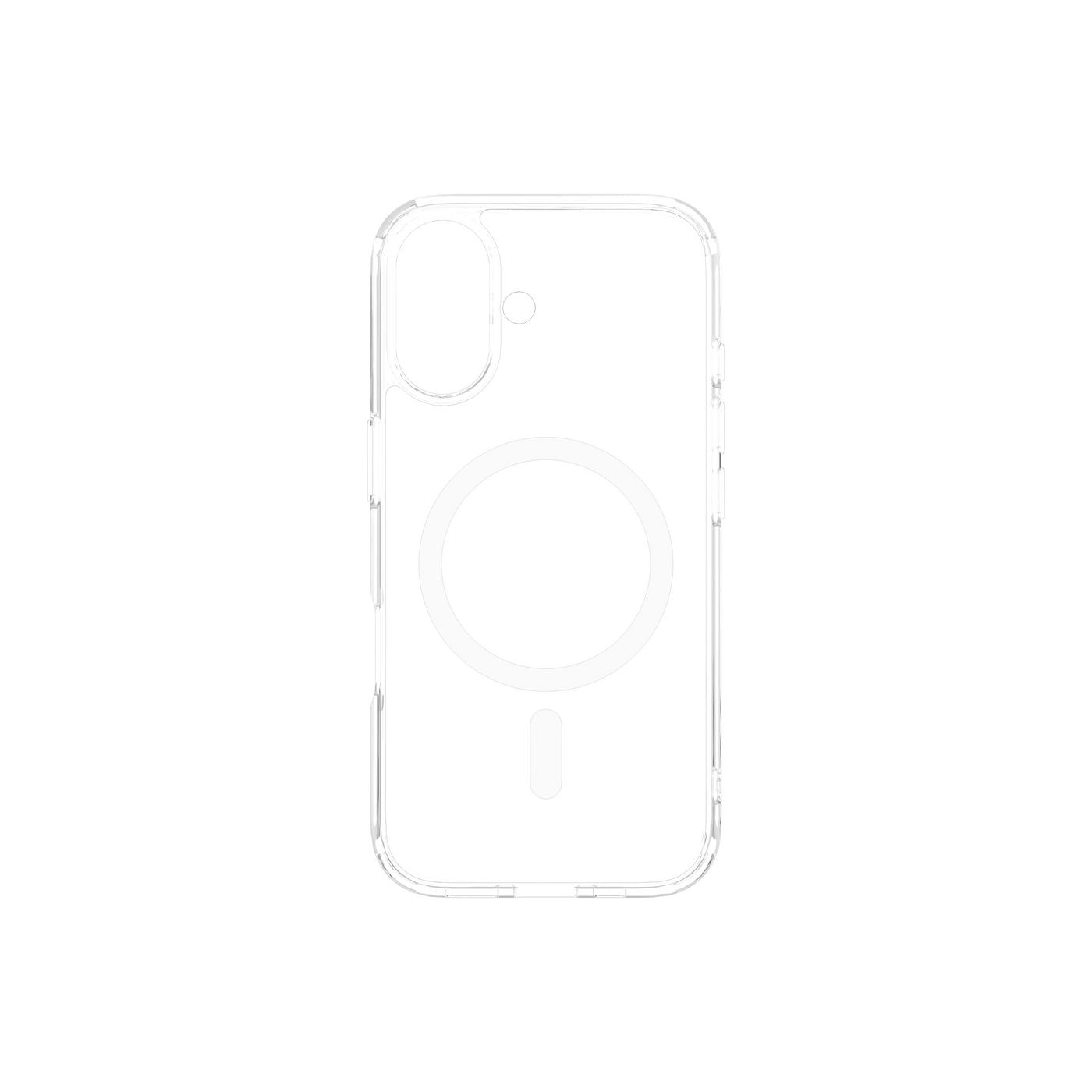 eSTUFF INFINITE OSLO (GRS) Backcover – für Apple iPhone 16, MagSafe, PC+TPU, Transparent, stossfest