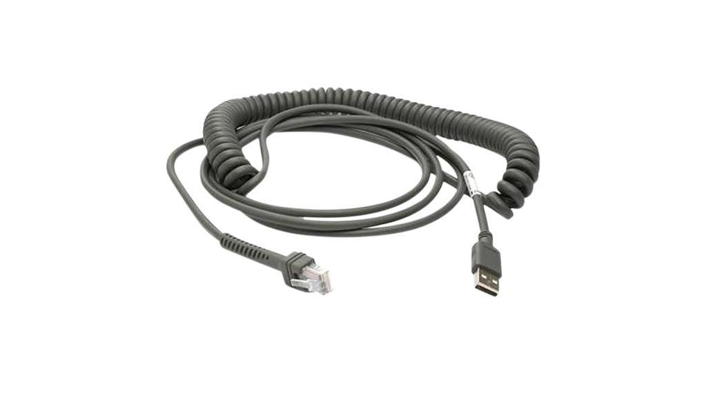Datalogic USB-A Kabel – 4,6 m – Schwarz – für GD4100-HC, GD4100, GBT4100 und mehr