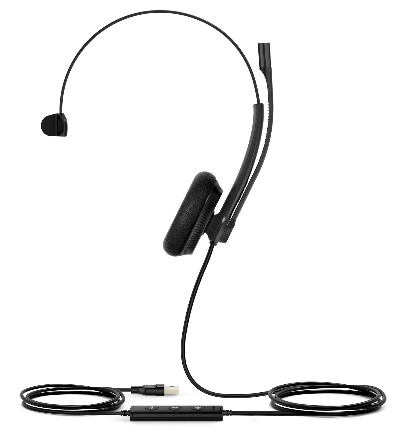 Yealink UH34 Lite Mono UC – Mono Headset – USB‑A – Stummschaltung, Rauschunterdrückung – Schwarz – für PC/Mac