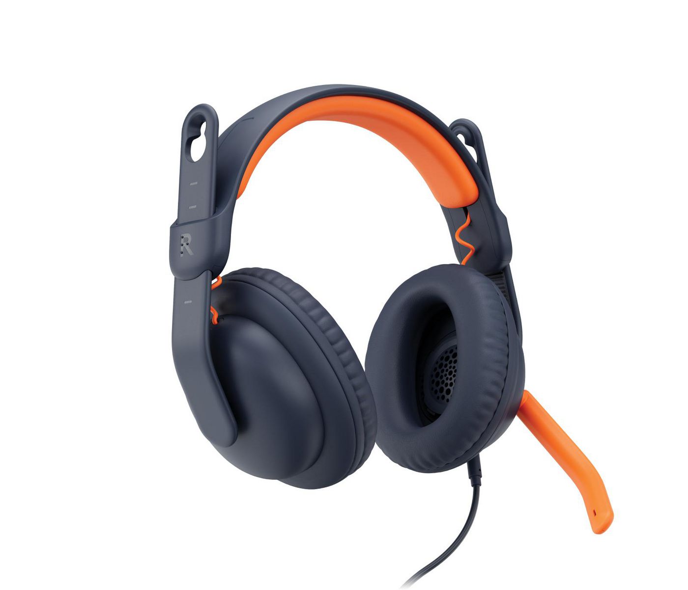 Logitech Zone Learn Kinderkopfhörer – Over-Ear, Stereo, Kabelgebunden, 3,5 mm Klinke, Blau/Orange
