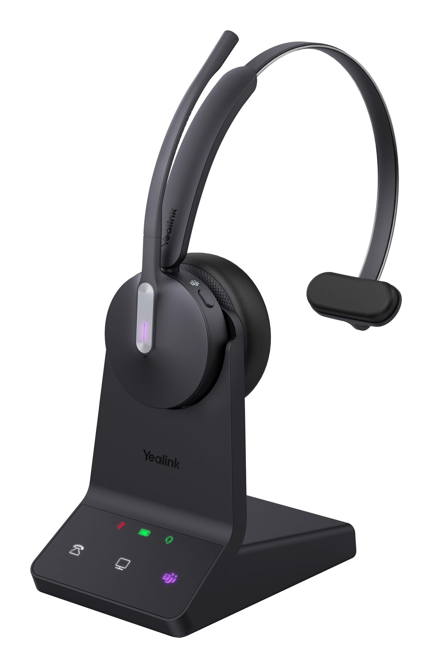 Yealink WH64 – Mono Headset – Bluetooth – Schwarz – für Microsoft Teams
