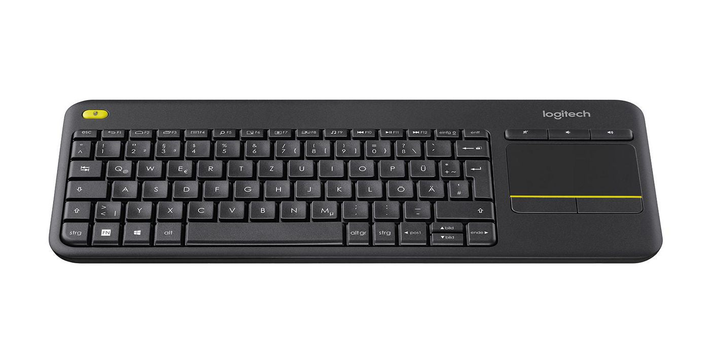 Logitech K400 Plus – Tastatur, kabellos (2,4 GHz), DE-Layout (DE) – für Windows, Android & ChromeOS