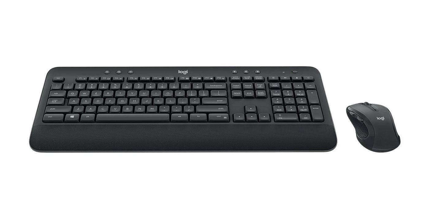 Logitech MK545 Advanced – Tastatur- und Maus-Set – 2,4 GHz USB-A (Nano-Empfänger) – QWERTY (US-INT) – Schwarz