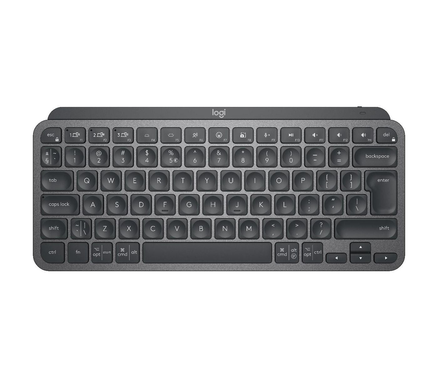 Logitech MX Keys Mini – Tastatur, kabellos (Bluetooth/2,4 GHz), US-Layout (EN)