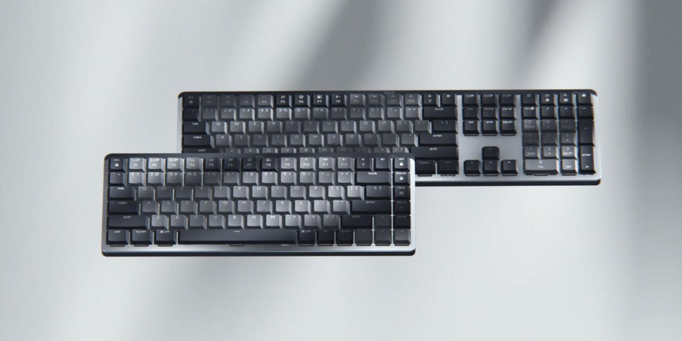 Logitech MX Mech Mini – Tastatur, kabellos (Bluetooth), mechanisch, einfarbige Beleuchtung, Dunkelgrau