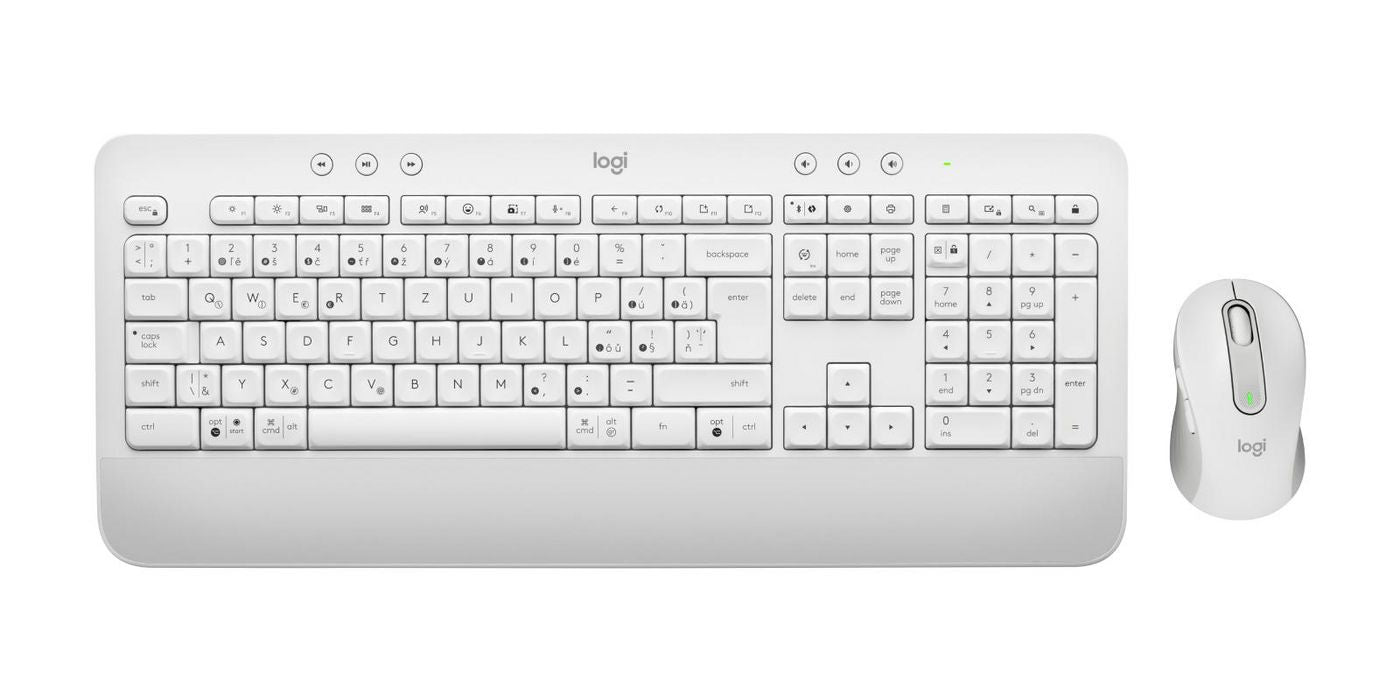 Logitech MK650 for Business – Tastatur- und Maus-Set – Bluetooth & 2,4 GHz (Logi Bolt) – QWERTZ – Weiss