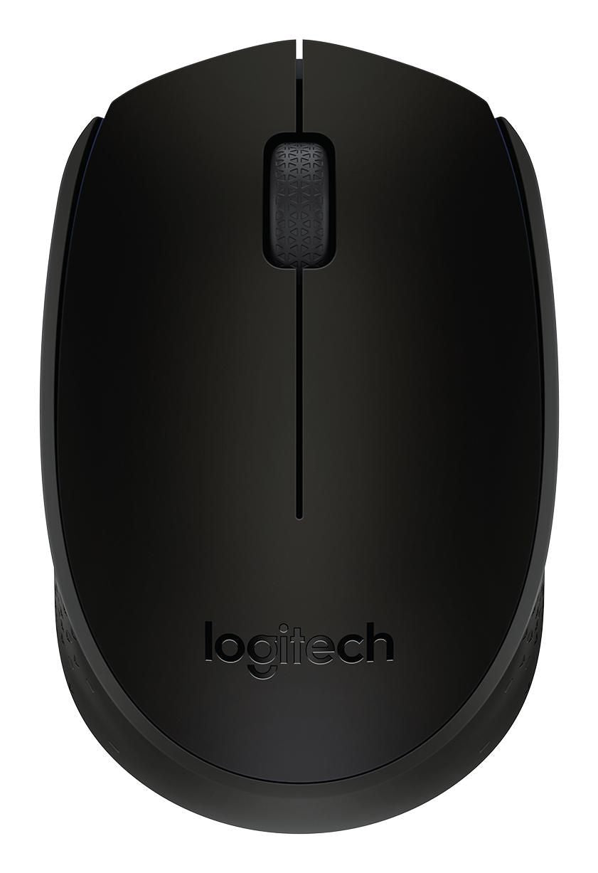 Logitech B170 Maus – kabellos, 2,4 GHz, schwarz