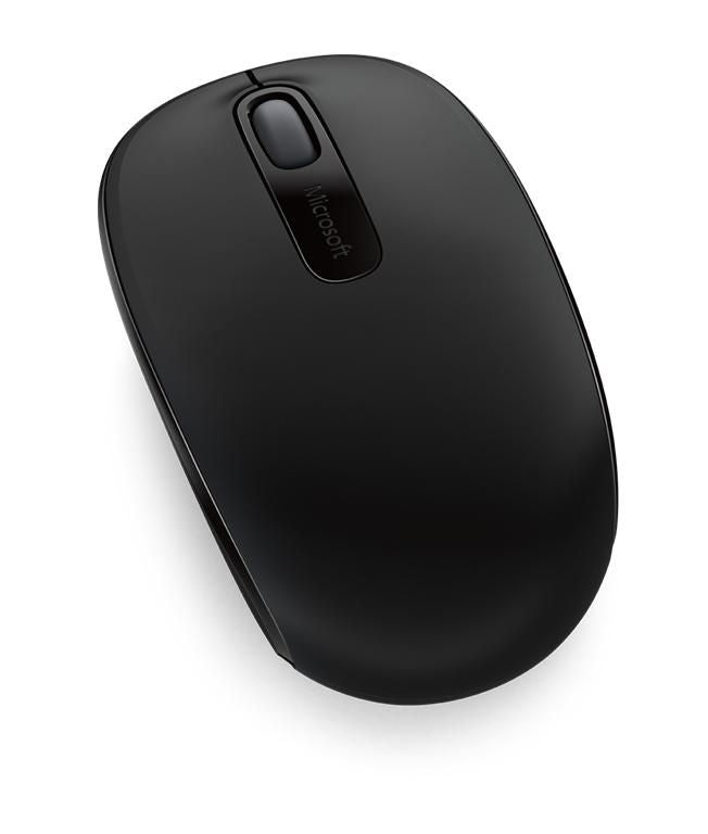 Microsoft Mobile Mouse 1850 – Maus – Kabellos (2,4 GHz), beidhändig, schwarz