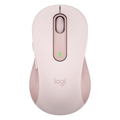 Logitech M650 L Maus – kabellos, für Rechtshänder, rosa
