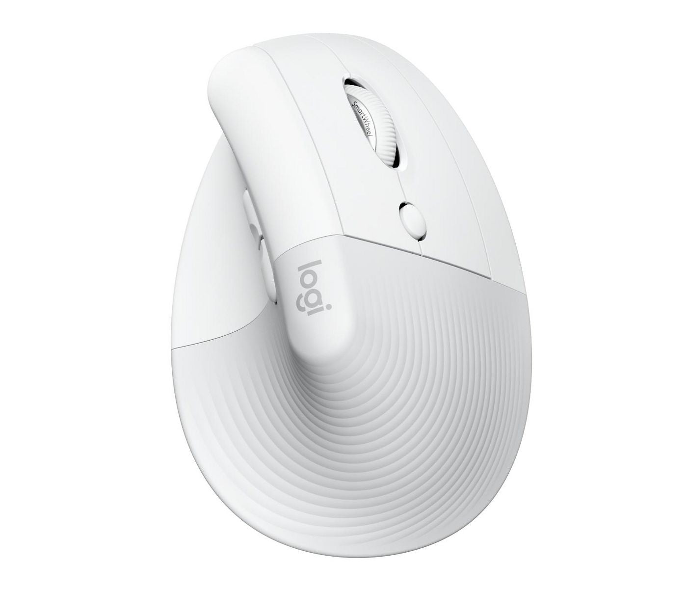 Logitech Lift for Business Ergonomische Maus – kabellos, für Rechtshänder, vertikal, Bolt-Empfänger, weiss
