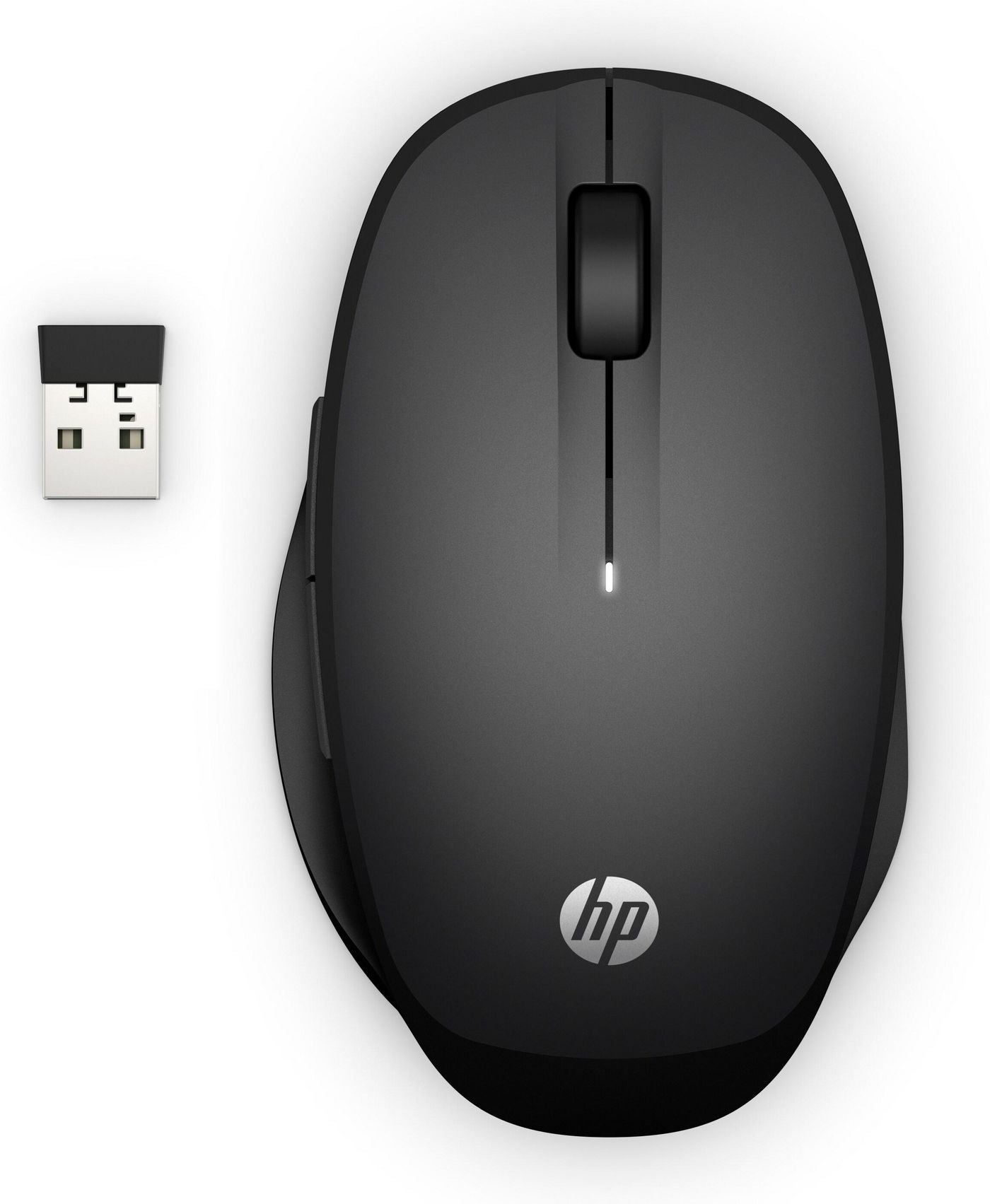 HP Dual Mode 300 – Maus – Kabellos (2,4 GHz), rechts, Schwarz