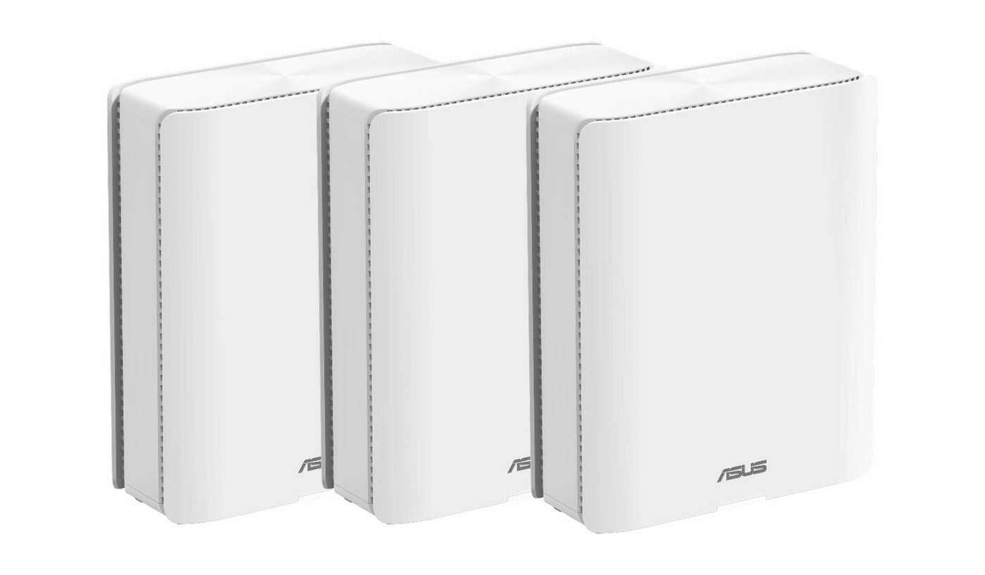 ASUS Bq16 – Mesh-WLAN-System (3er-Set), Wi-Fi 7, Tri-Band (2,4/5/6 GHz), 11 529 Mbit/s, Weiss