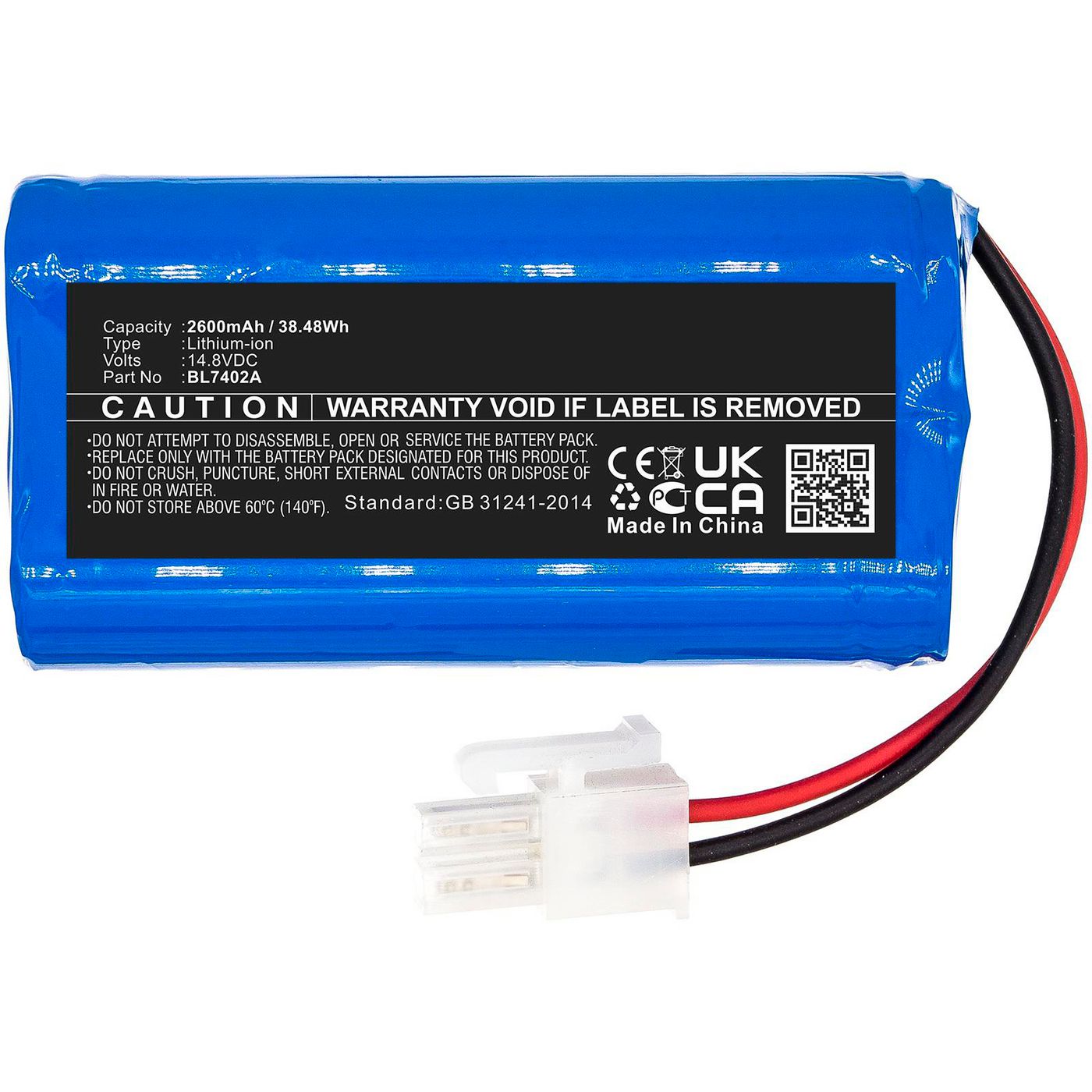 CoreParts Akku MBXVAC-BA0299 – 38,48 Wh, 14,8 V, 2600 mAh