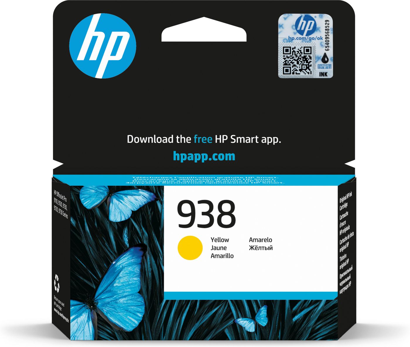 HP Tintenpatrone 938, Gelb, Original – für Modelle mit 938-Patrone