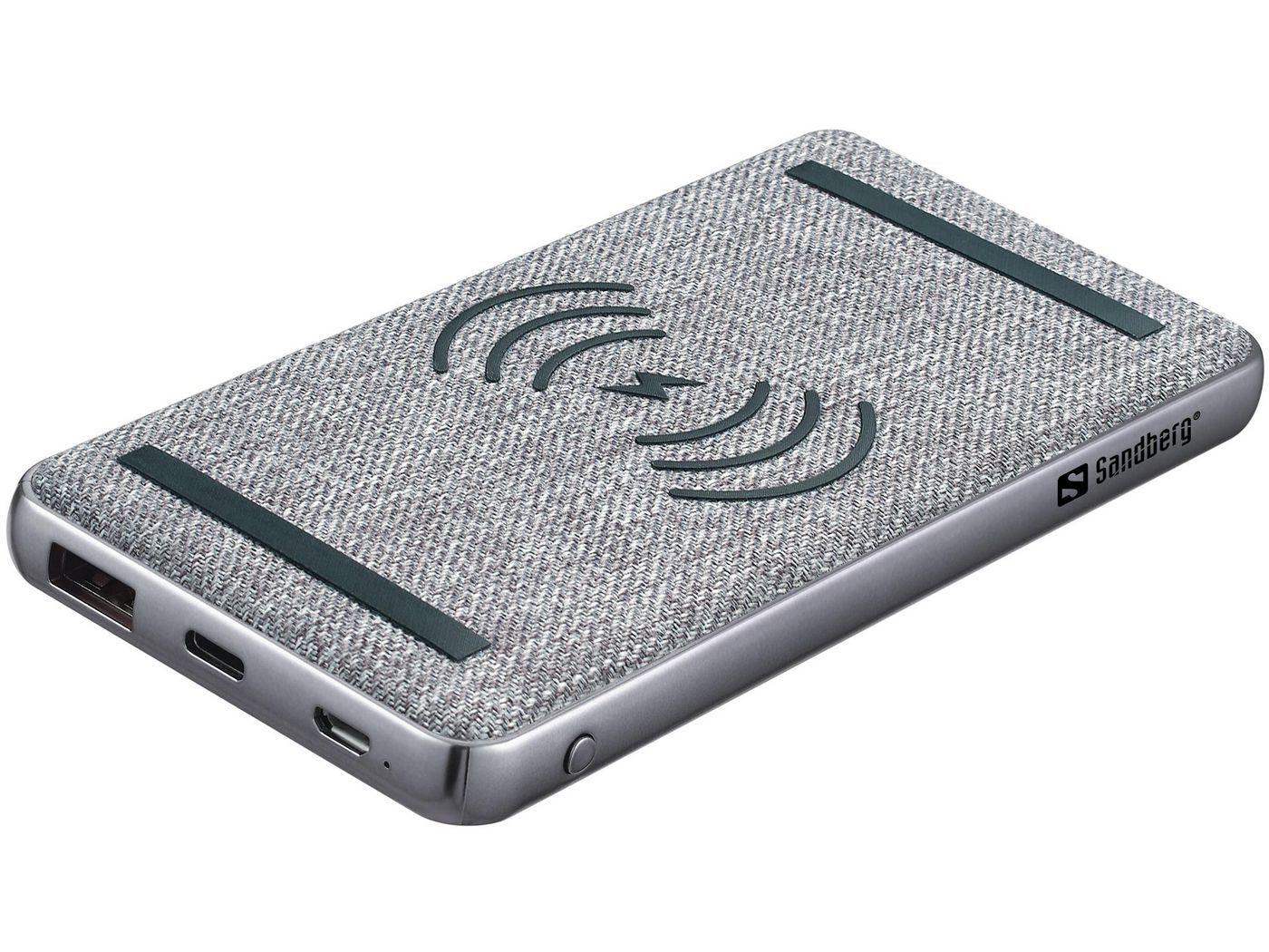 Sandberg Powerbank 10000 mAh, PD 20 W, Kabelloses Laden