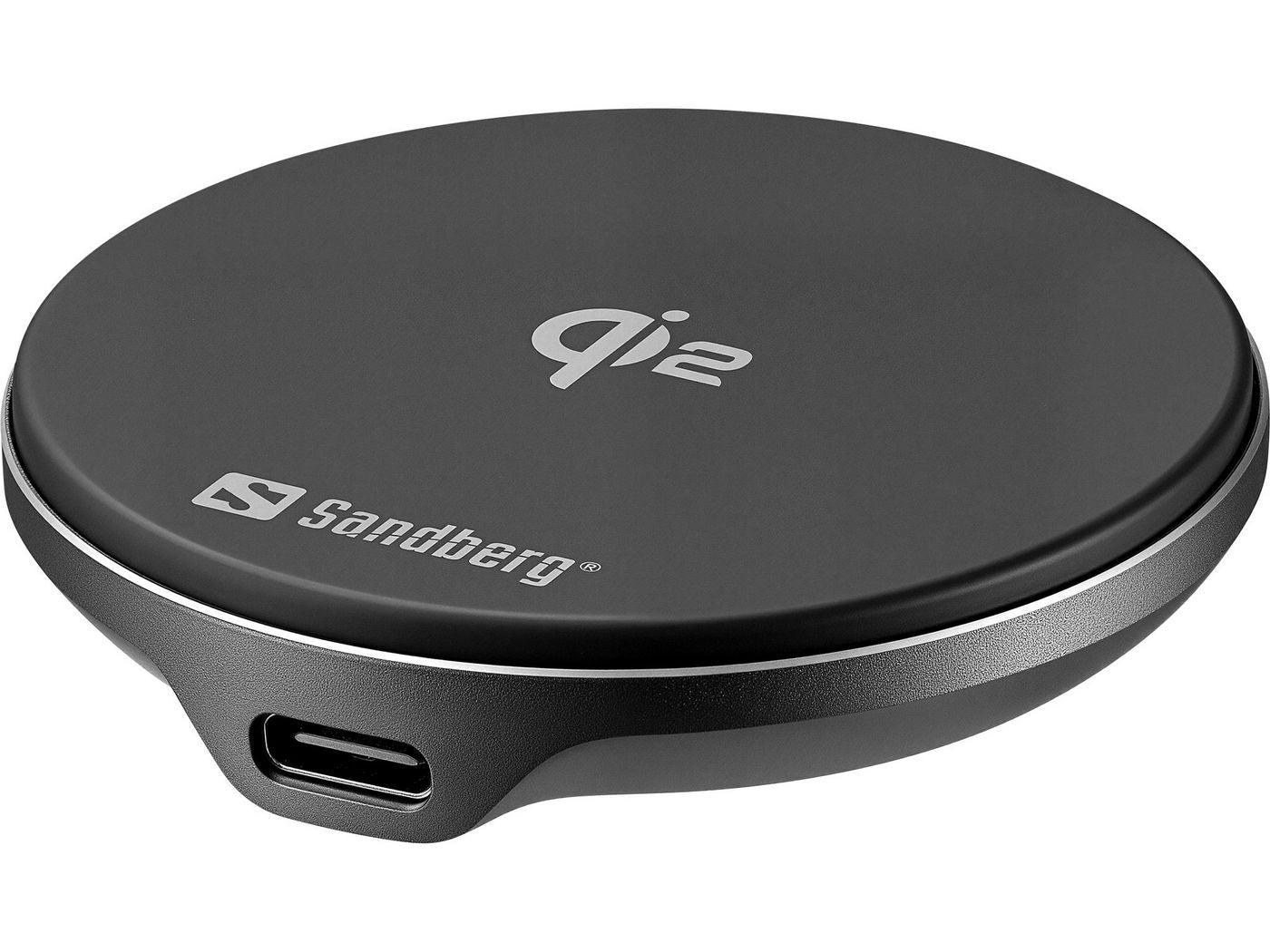 Sandberg Wireless Charger Magnet Qi2 Kabelloses Ladegerät 15 W – Qi2, MagSafe-kompatibel – für MagSafe-Geräte