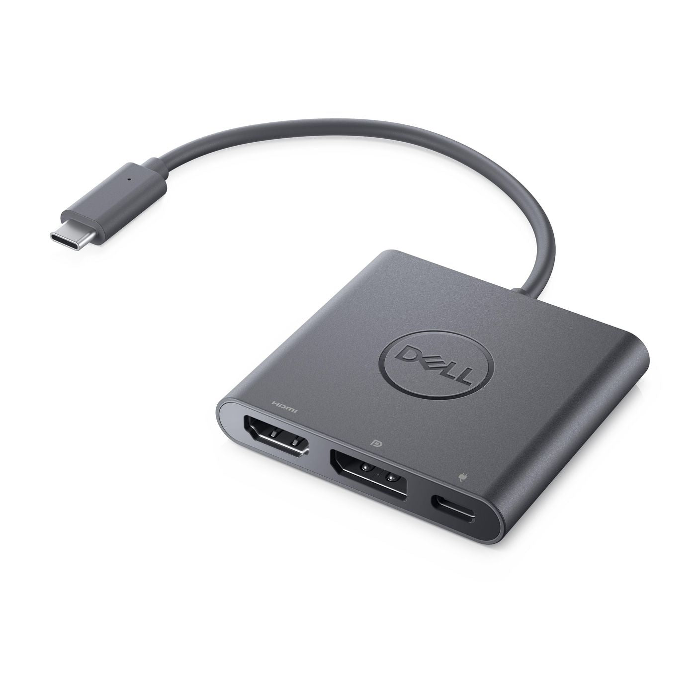 DELL 492-BCTU Adapter USB-C zu HDMI/DisplayPort – 4K (3840 × 2160), USB 3.2 Gen 2, Schwarz