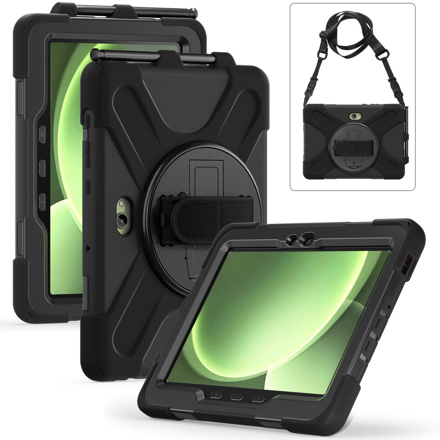 eSTUFF AUSTIN Defender Tablet-Hülle für Samsung Galaxy Tab Active5 – Schwarz
