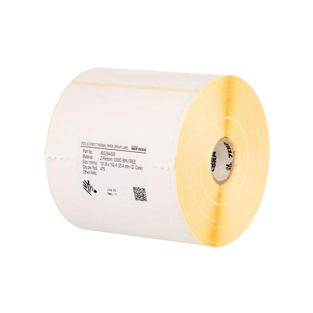 Zebra Druckeretiketten Z-Perform 1000T, 89 mm × 38 mm, Papier, permanentklebend, 12 Rollen