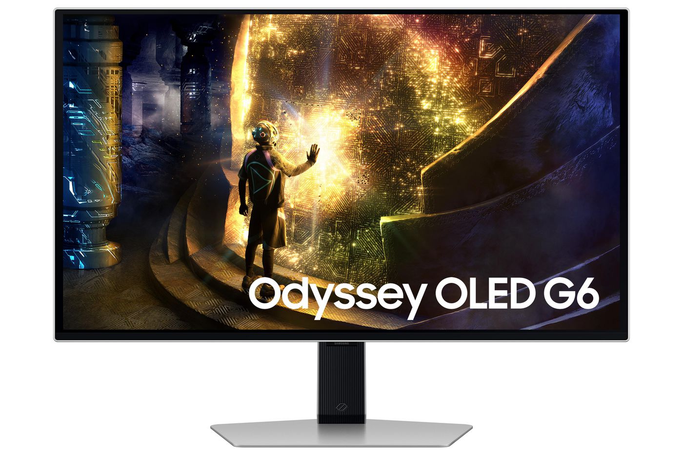 Samsung G61SD – Monitor, 27" WQHD (2560 × 1440), OLED, Silber