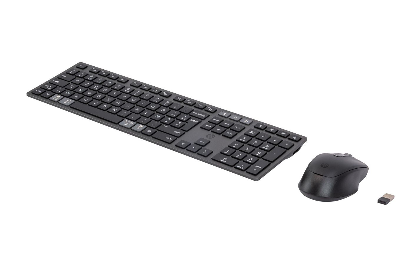 HP 720 – Tastatur-Maus-Set – Mechanisch – Bluetooth & 2,4 GHz (USB-A) – AZERTY (BE) – Schwarz