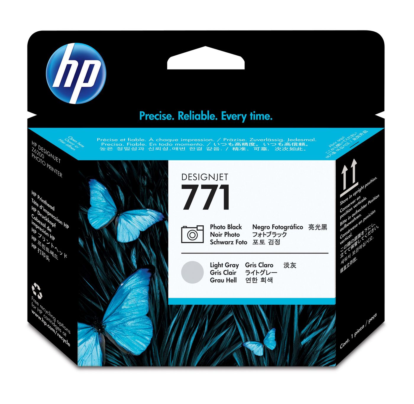 HP Value Pack Druckkopf + Tinte 771 – Foto-Schwarz/Grau, 775 ml – 2er-Set