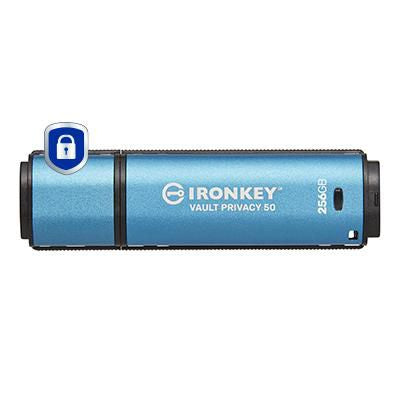Kingston Technology Kingston IronKey Vault Privacy 50 USB-Stick – 256 GB, AES-256, FIPS 197