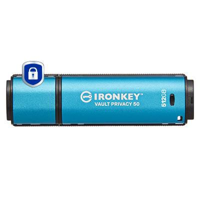 Kingston Technology Kingston IronKey Vault Privacy 50 USB-Stick – 512 GB, AES-256 Verschlüsselung, FIPS 197