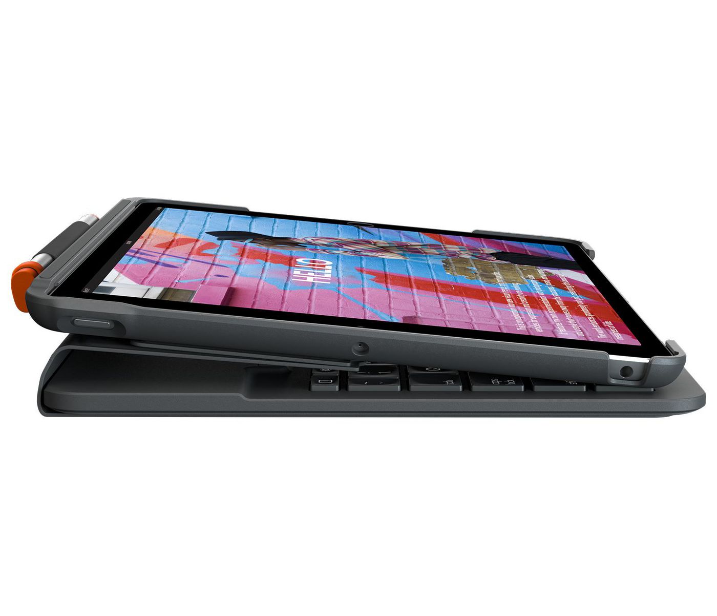 Logitech Slim Folio Notebook-Schutzhülle – für iPad (7. Gen) 10,2", graphit