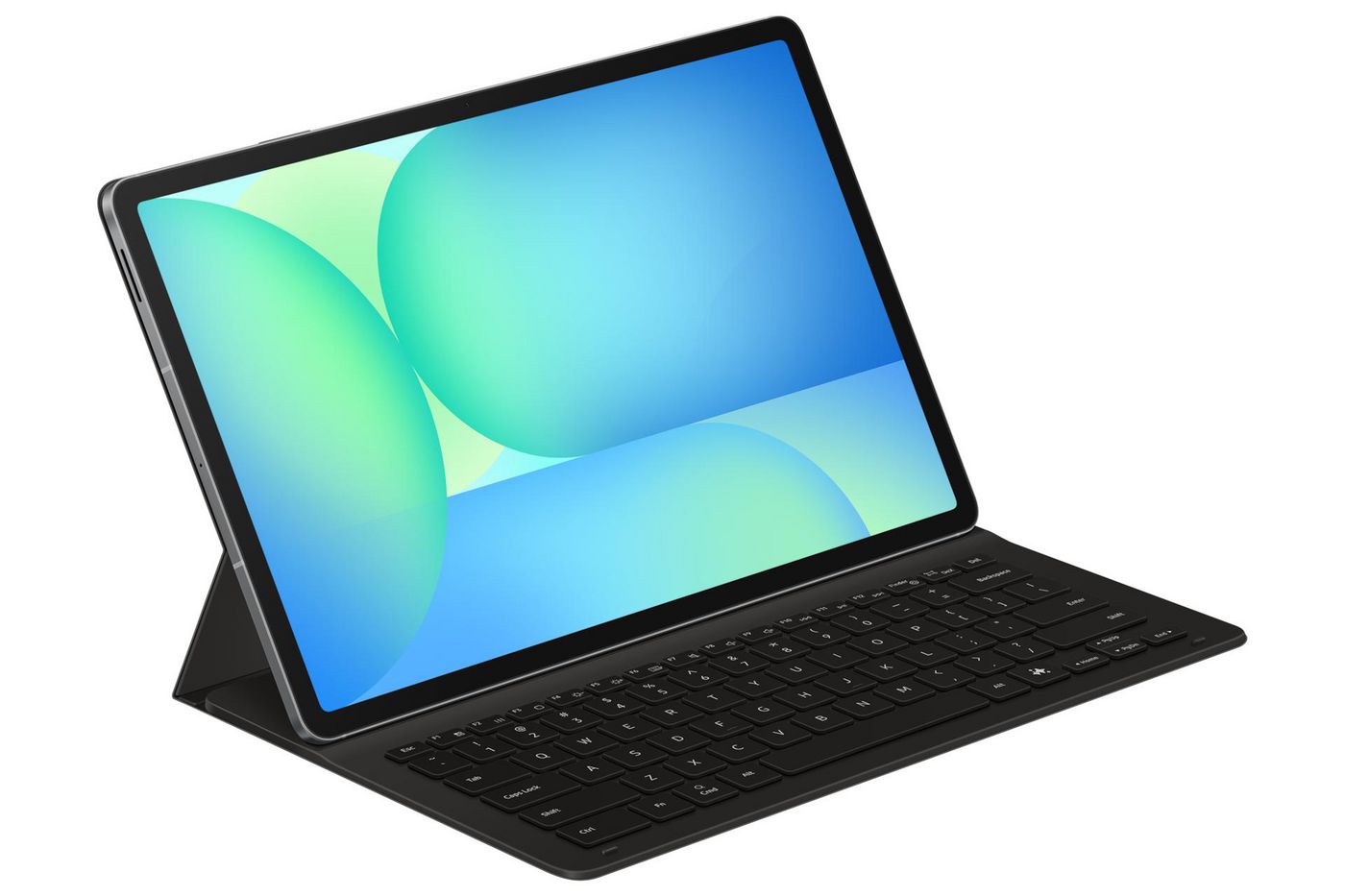 Samsung Tab S10 FE+ Book Cover Notebook-Schutzhülle – für Galaxy Tab S10 FE+, Aufsteckfunktion, Schwarz