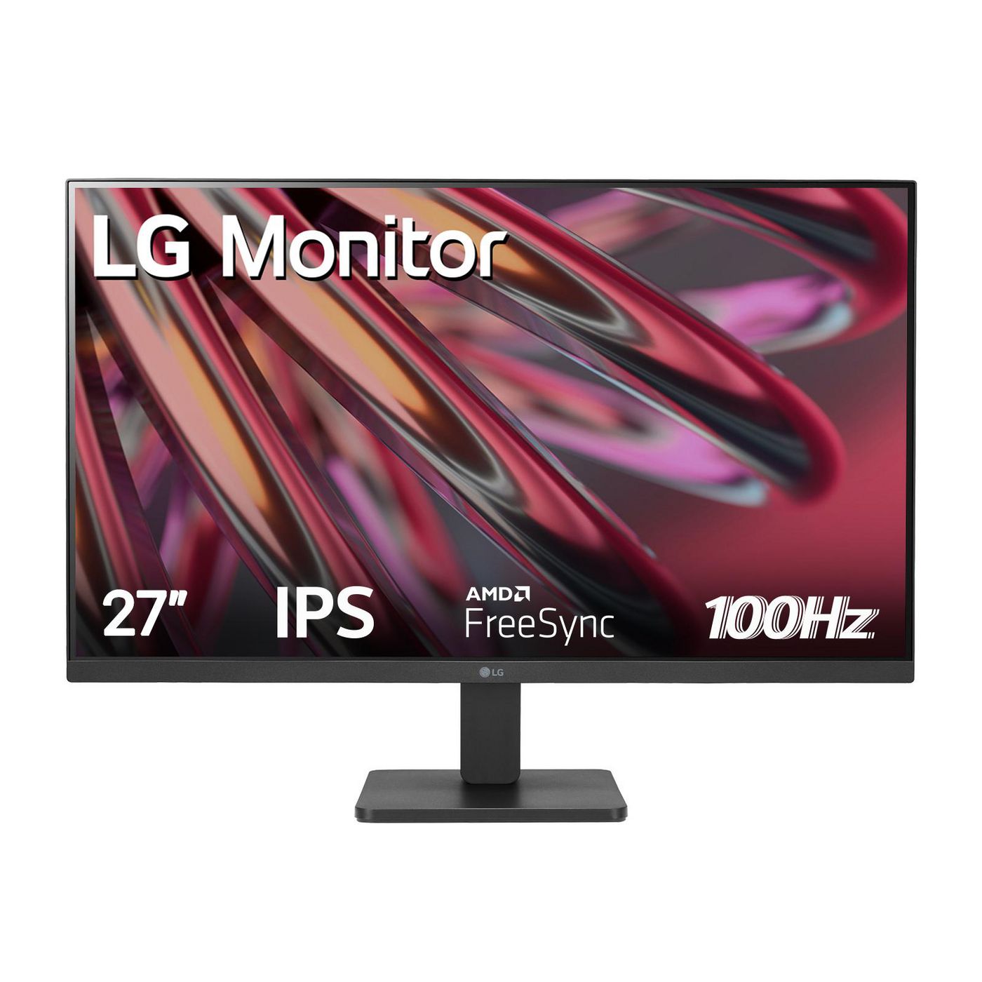 LG Monitor, 27" 1920 × 1080 (Full HD), IPS, 100 Hz, 250 cd/m², VESA 100 × 100, Schwarz