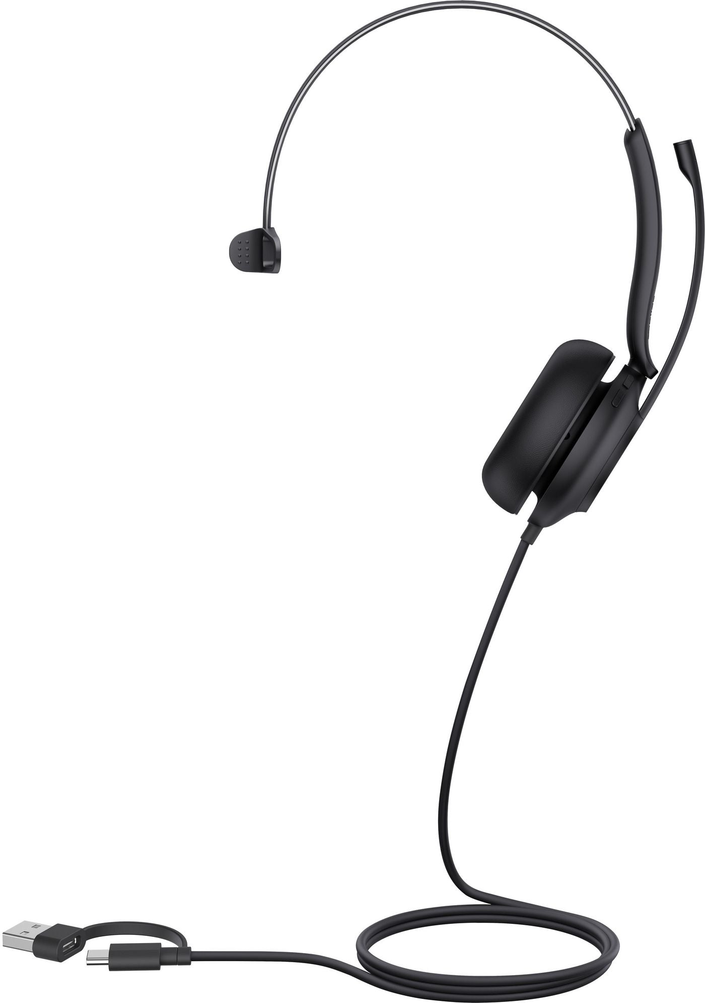 Yealink UH35 Office-Headset – Mono, Kabel, USB-C + USB-A, MS Teams zertifiziert