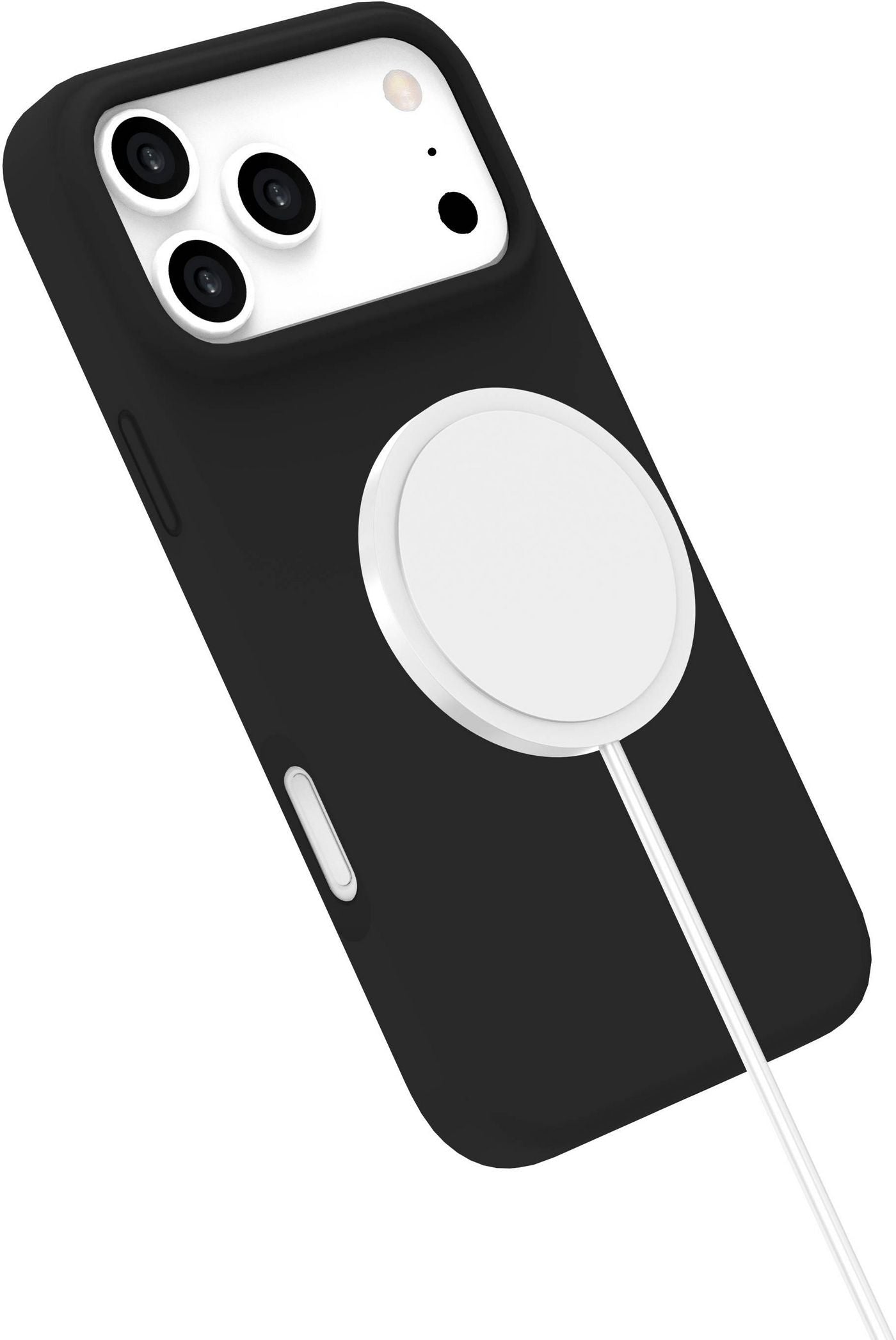 eSTUFF INFINITE (GRS) ROME Backcover – für Apple iPhone 17 Pro Max, Silikon, Schwarz, bis 2 m Sturzsicher