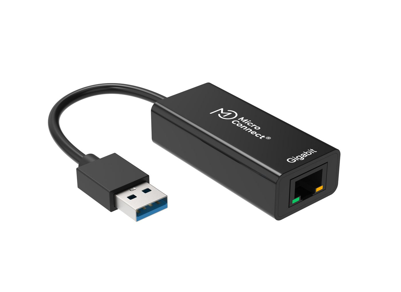 Microconnect Netzwerkadapter USB-A zu RJ-45 – 1 Gbit/s, USB 3.2 Gen 1 (5 Gbit/s), für Windows, macOS, Linux