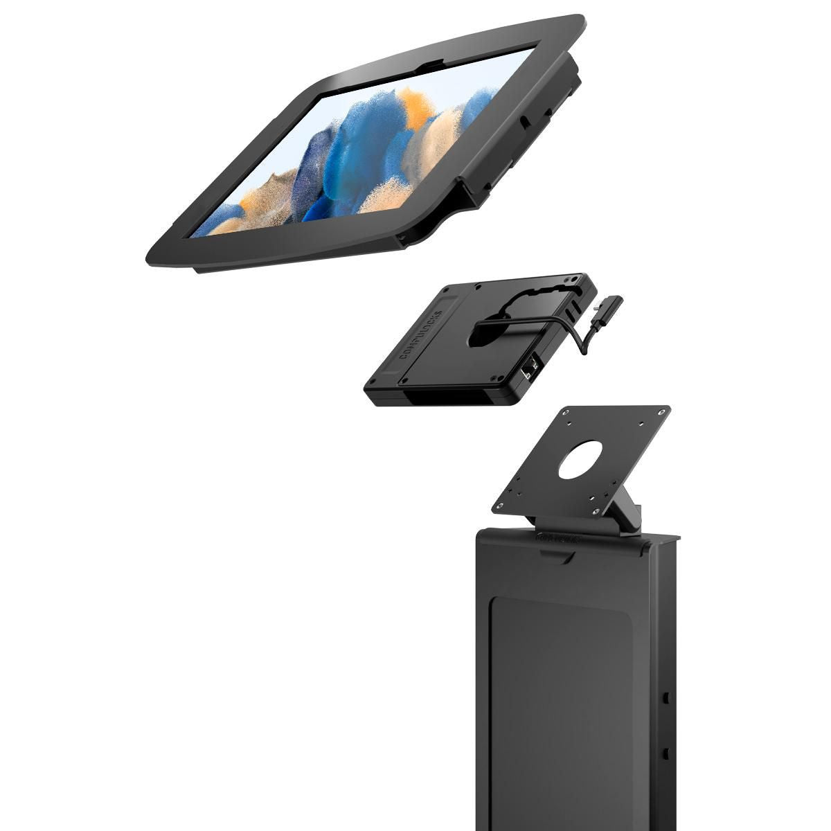 Compulocks 140B105GA8SBH01 – Tablet-Rahmen, Neigungsverstellung, für Samsung Galaxy Tab A8 10,5", Schwarz