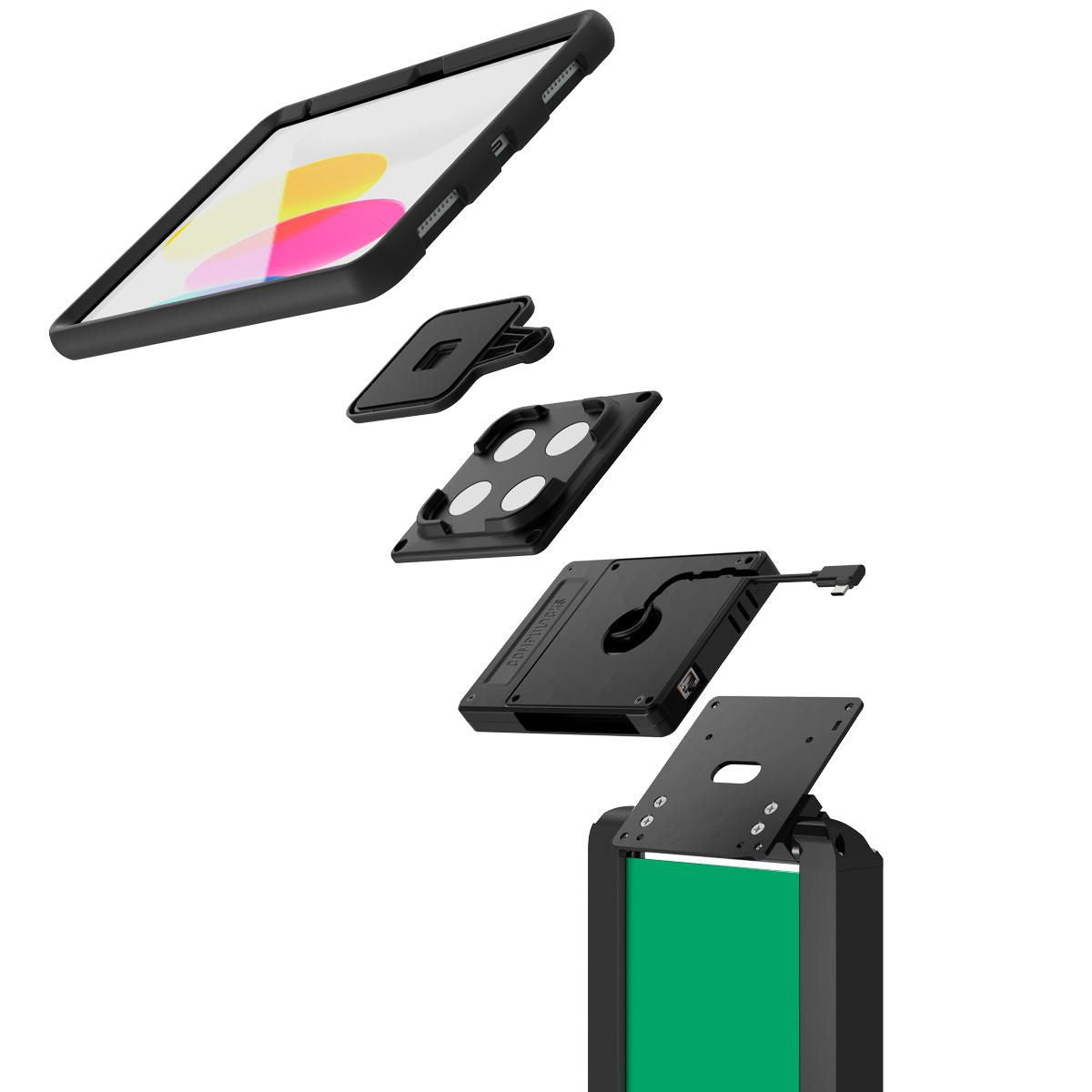 Compulocks Brandable Floor Stand Plus – 2 Jahre Garantie, Schwarz