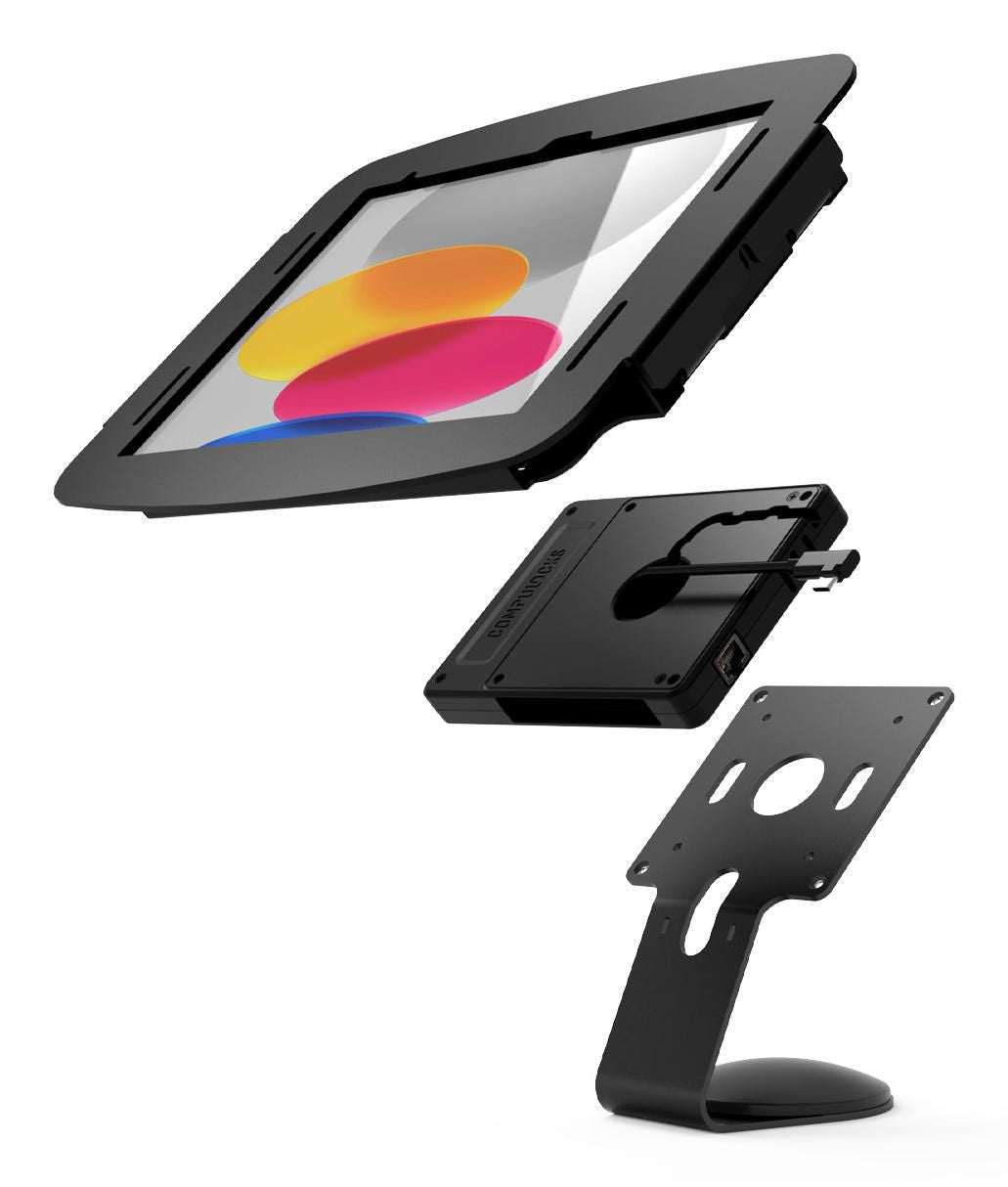 Compulocks Space Enclosure Tablet-Rahmen – für Apple iPad 10,9" (10. Gen.), iPad 11" (11. Gen.) – Schwarz